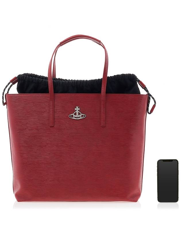 Polly Drawstring String Tote Bag Red - VIVIENNE WESTWOOD - BALAAN.