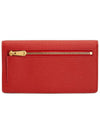 Gancini Continental Long Wallet Red - SALVATORE FERRAGAMO - BALAAN 3