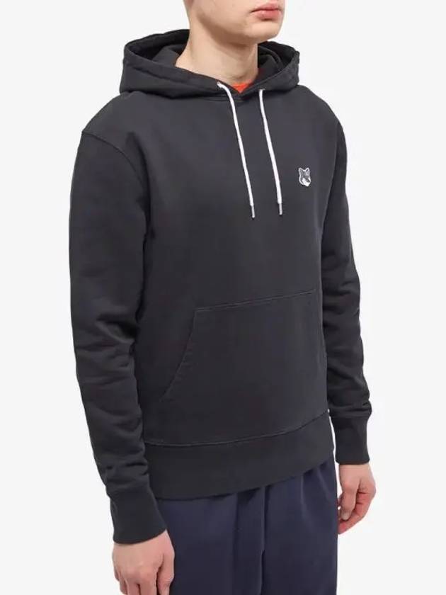 Grey Fox Head Patch Classic Hoodie Black - MAISON KITSUNE - BALAAN 5