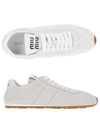 Suede Low Top Sneakers White - MIU MIU - BALAAN 6