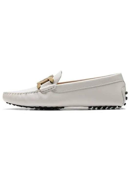 Women's Kate  Gommino Driving Shoes Off White - TOD'S - BALAAN 2