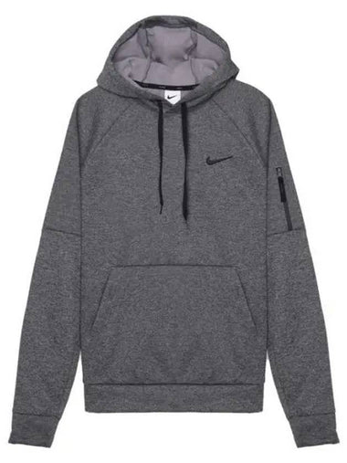 Thermafit Fitness Hoodie Charcoal Heather - NIKE - BALAAN 1