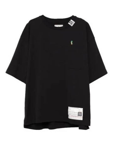 A13TS631 BLACK Duck embroidery T shirt - MIHARA YASUHIRO - BALAAN 1