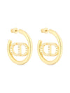 30 Montaigne Logo Earrings Gold - DIOR - BALAAN 1