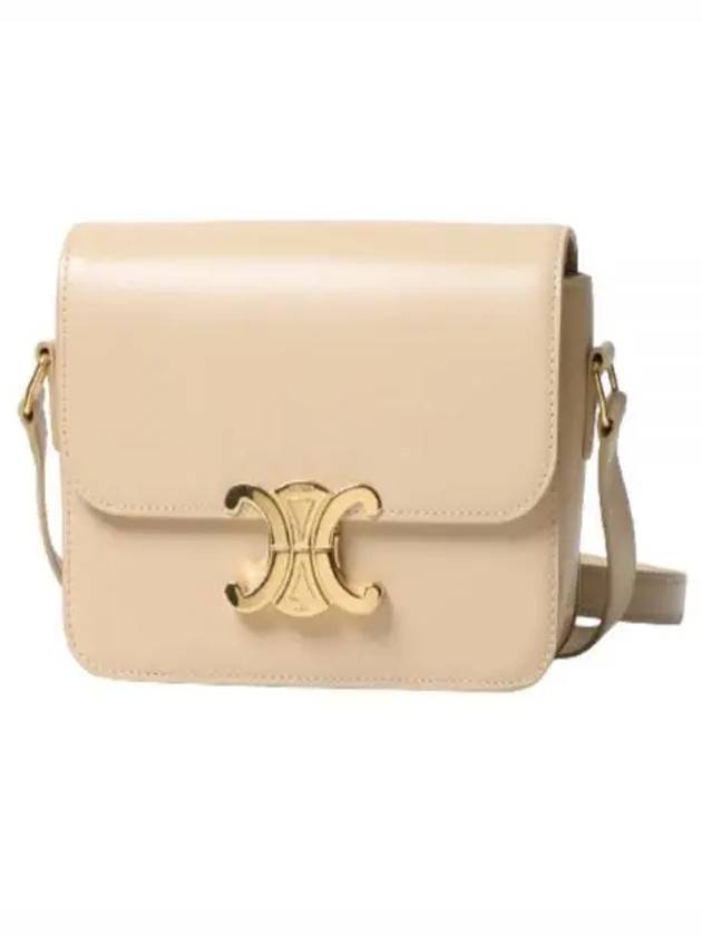 Teen Triomphe Shiny Calfskin Cross Bag Nude Light Beige - CELINE - BALAAN 2