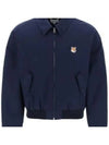 Harrington Zip-Up Jacket Navy - MAISON KITSUNE - BALAAN 2