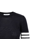 4-Bar Merino Jumper Wool Knit Top Navy - THOM BROWNE - BALAAN 5