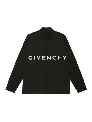 Logo Print Long Sleeve Shirt Black - GIVENCHY - BALAAN 1