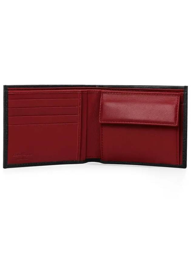 Gancini Half Wallet Black - SALVATORE FERRAGAMO - BALAAN 7