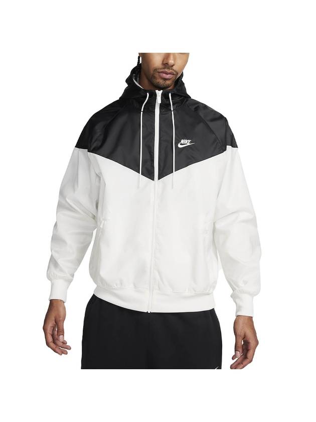 Sportswear Windrunner Hoodie Track Jacket Black White - NIKE - BALAAN 1