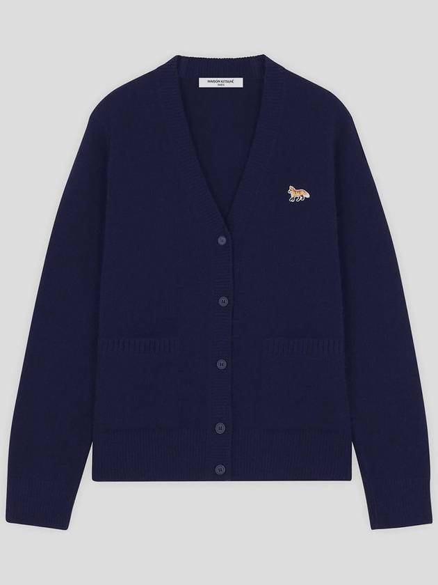 Baby Fox Patch Boxy Cardigan Navy - MAISON KITSUNE - BALAAN 2