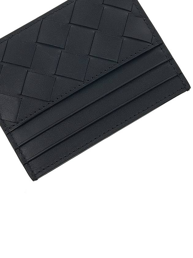 Intrecciato Leather Card Wallet Black - BOTTEGA VENETA - BALAAN 8