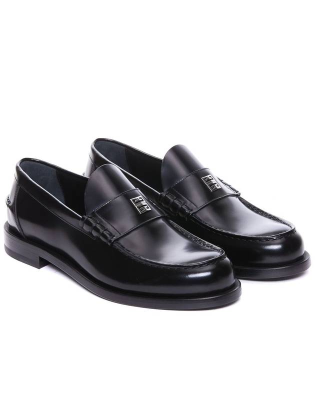 Mr G Mocassin Leather Loafers Black - GIVENCHY - BALAAN 5