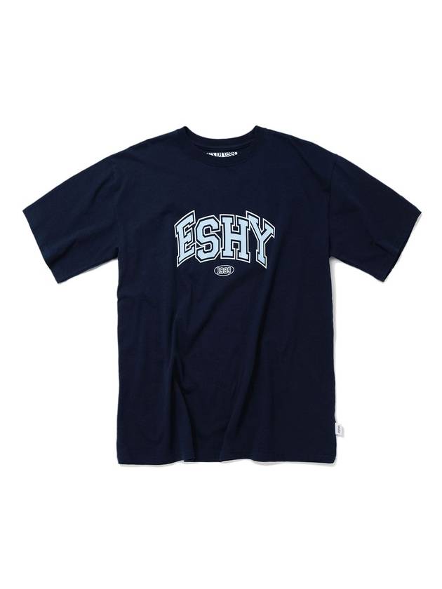 ESHY Basic Logo Half Sleeve T-Shirt Navy - EXPRESSHOLIDAY - BALAAN 1