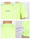 Logo Label Short Sleeve T-Shirt Neon Yellow - VETEMENTS - BALAAN 4