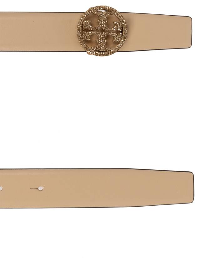 Tory Burch Leather Belt, Women's, Beige - TORY BURCH - BALAAN 4