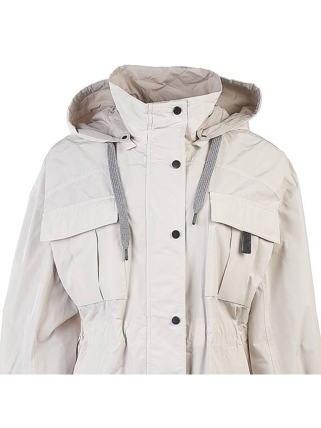 Women's Long Jacket White - BRUNELLO CUCINELLI - BALAAN 5