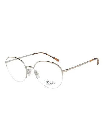 Eyewear Semi Rimless Metal Eyeglasses Silver Matte Silver - POLO RALPH LAUREN - BALAAN 1