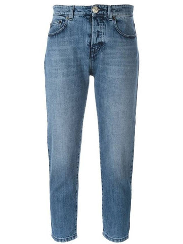 Women's Cropped Jeans Blue - Nº 21 - BALAAN 1