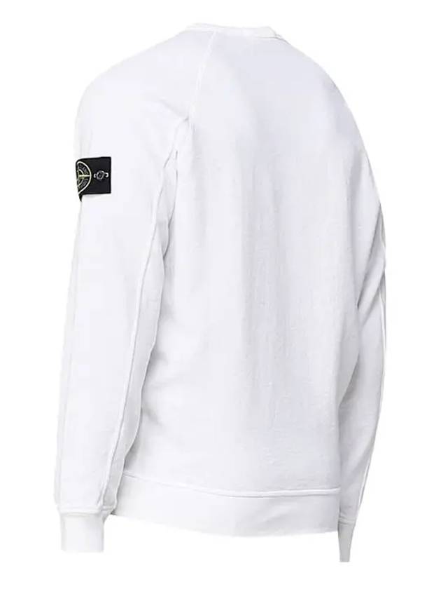 OLD Treatment Wappen Patch Crew Neck Sweatshirt White - STONE ISLAND - BALAAN 3