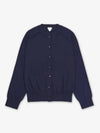 Round Neck Cashmere Cardigan Navy - BOTTEGA VENETA - BALAAN 2