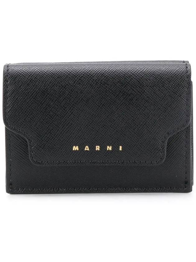 logo trunk wallet black - MARNI - BALAAN.