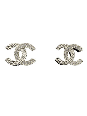 CC Logo Crystal Earrings Gold - CHANEL - BALAAN 1