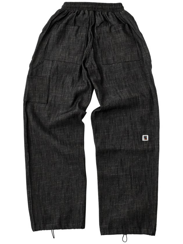 NUMBER EIGHT WIDE CARGO PANTS BLACK - FREAKISH BUILDING - BALAAN 3