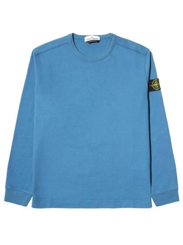 Wappen Patch Crewneck Sweatshirt Blue - STONE ISLAND - BALAAN 1