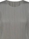 Pleated please basic long dress light gray JH114 - ISSEY MIYAKE - BALAAN 5