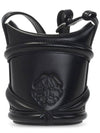 Curve Small Bucket Bag Black - ALEXANDER MCQUEEN - BALAAN 4