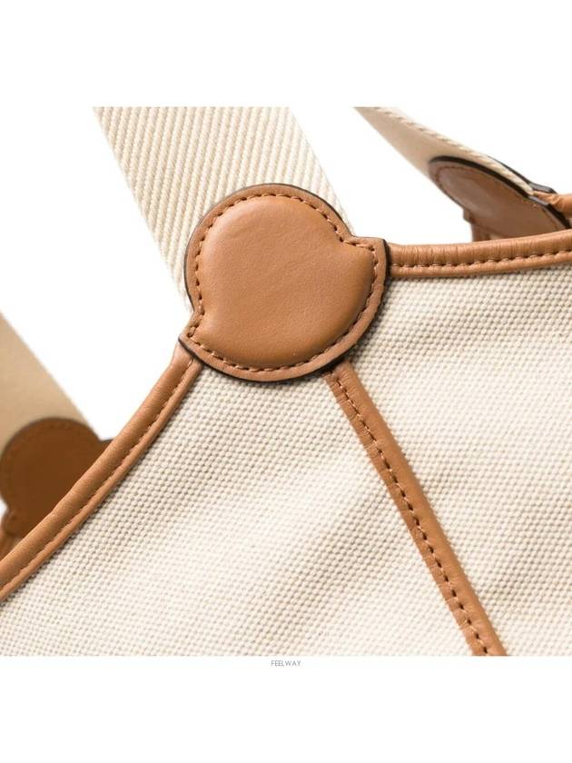 Nalani Canvas Tote Bag Beige - MONCLER - BALAAN 8