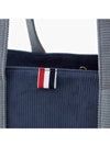 Corduroy Medium Tool Tote Bag Navy - THOM BROWNE - BALAAN 4