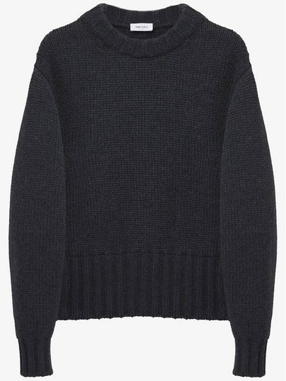 Crew Neck Wool Knit Top Grey - ALEXANDER MCQUEEN - BALAAN 2