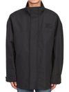 Nylon Salford Down Zip-Up Jacket Black - BURBERRY - BALAAN 4