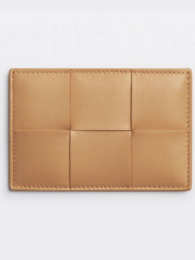 Intrecciato Leather Card Holder Almond - BOTTEGA VENETA - BALAAN 2