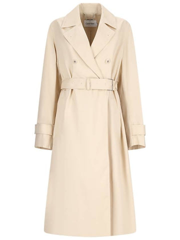 TWILL TRENCH COAT - CALVIN KLEIN - BALAAN 1