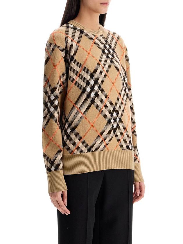 Vintage Check Intarsia Knit Top Beige - BURBERRY - BALAAN 3