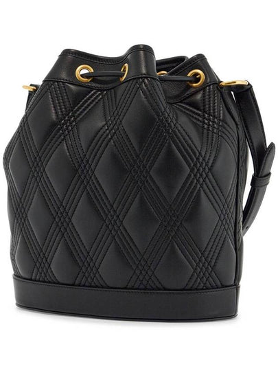 quilted black leather drawstring bag - VALENTINO - BALAAN 2