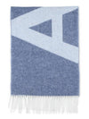 Maro Big Logo Muffler Blue - A.P.C. - BALAAN 1