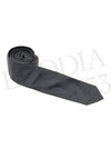 Men's Grosgrain Stripe Tie Dark Grey - THOM BROWNE - BALAAN 3