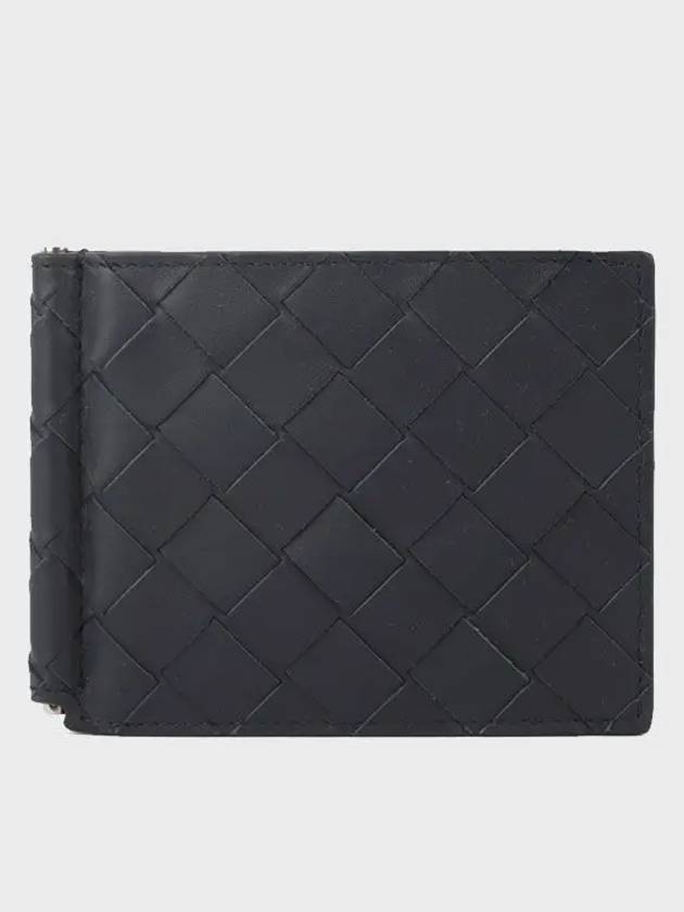 Intrecciato Bill Clip Card Wallet Black - BOTTEGA VENETA - BALAAN 6