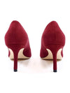 Women's Suede Pumps Red S5251 - STUART WEITZMAN - BALAAN 4