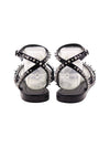 Silver Stud Strap Sandals Black - ALEXANDER MCQUEEN - BALAAN 5