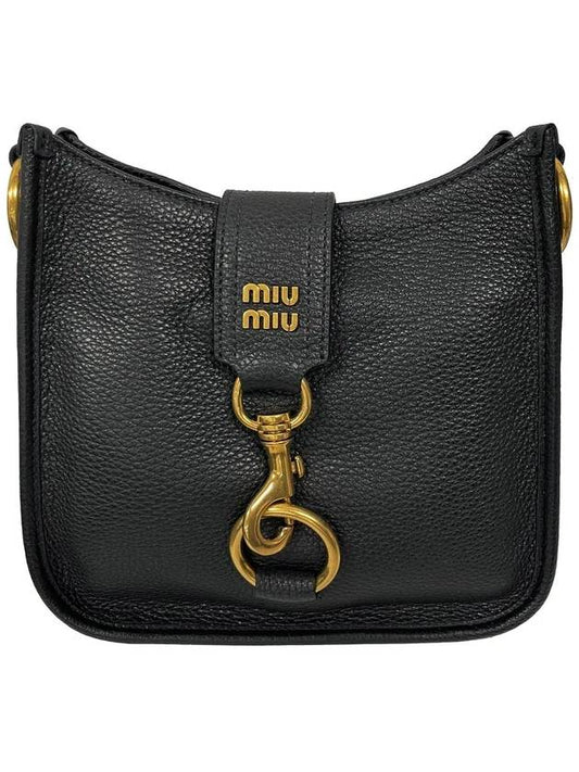 Gold Logo Snap Hook Cross Bag 5BC122 2F57 F0002 - MIU MIU - BALAAN 2