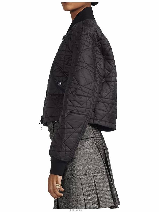 Quilted Technical Cotton Taffeta Bomber Jacket Beige - DIOR - BALAAN 4