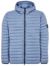 Loom Woven Chambers R-Nylon Down-TC Packable Jacket Light Blue - STONE ISLAND - BALAAN 3