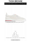 Shearling Tech Runner Low Top Sneakers White - THOM BROWNE - BALAAN 3