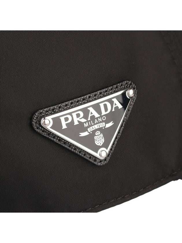 triangle logo re-nylon ball cap black - PRADA - BALAAN 7