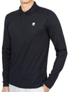 Golf wear polo brushed long sleeve t-shirt G00563 007 - HYDROGEN - BALAAN 5